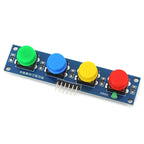 1/5/10Pcs 4Bits Independent Button Module for Single-Chip Microcontroller Raspberry-Pi Arduino