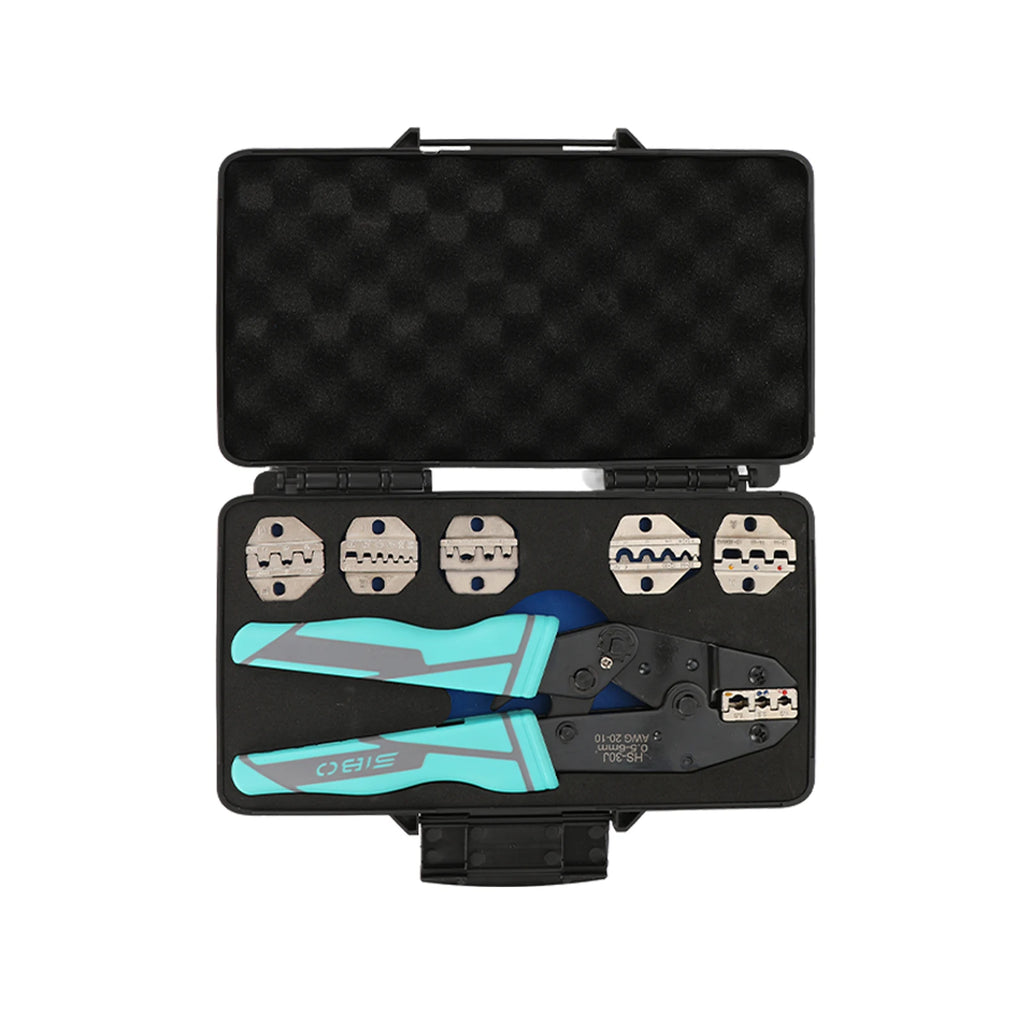 Crimping Tool Set Electrician Ratchet Wire Crimper For Crimp Terminals Dupont JST Non Insulated Open Barrel Ferrule MC4 Solar