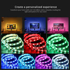 5v 5050 RGB LED Strip Light Flexible Tape Lamp Waterproof 50cm 1m 2m 3m 4m 5m With 4pin Plug White/ Black PCB Home Decoration