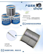 KANA High Brightness No Wash Solder Wire 63 Solder Rosin Cored Wire 450g Tin Wire 0.5mm 0.6mm 0.8mm 1.0mm 1.2mm 1.5mm 2.0mm