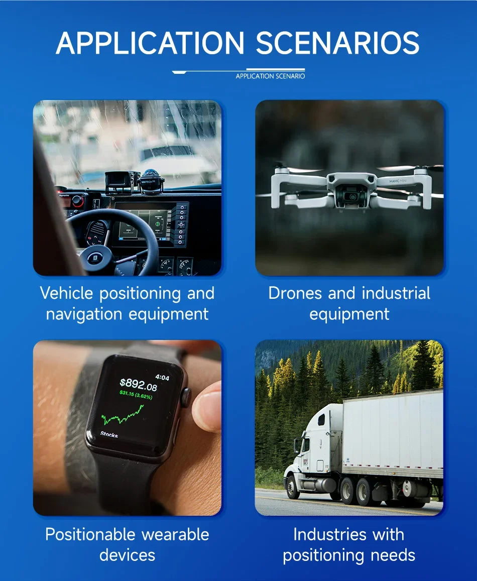 GNSS Module MultiMode Satellite Position Navigation BDS GPS GLONASS CDSENT E108-GN03 Series Low Power Consumption Small Size