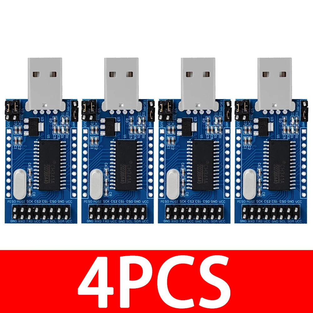 1~5PCS CH341A Programmer USB to UART IIC SPI I2C Convertor Parallel Port Converter Onboard Operating Indicator Lamp Board Module