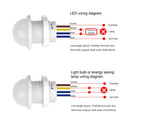 Infrared Sensor Module Mini PIR Detector Smart Switch Controller Human Sensor Hand Scan Head AC 85-265V Home Indoor LED Lighting