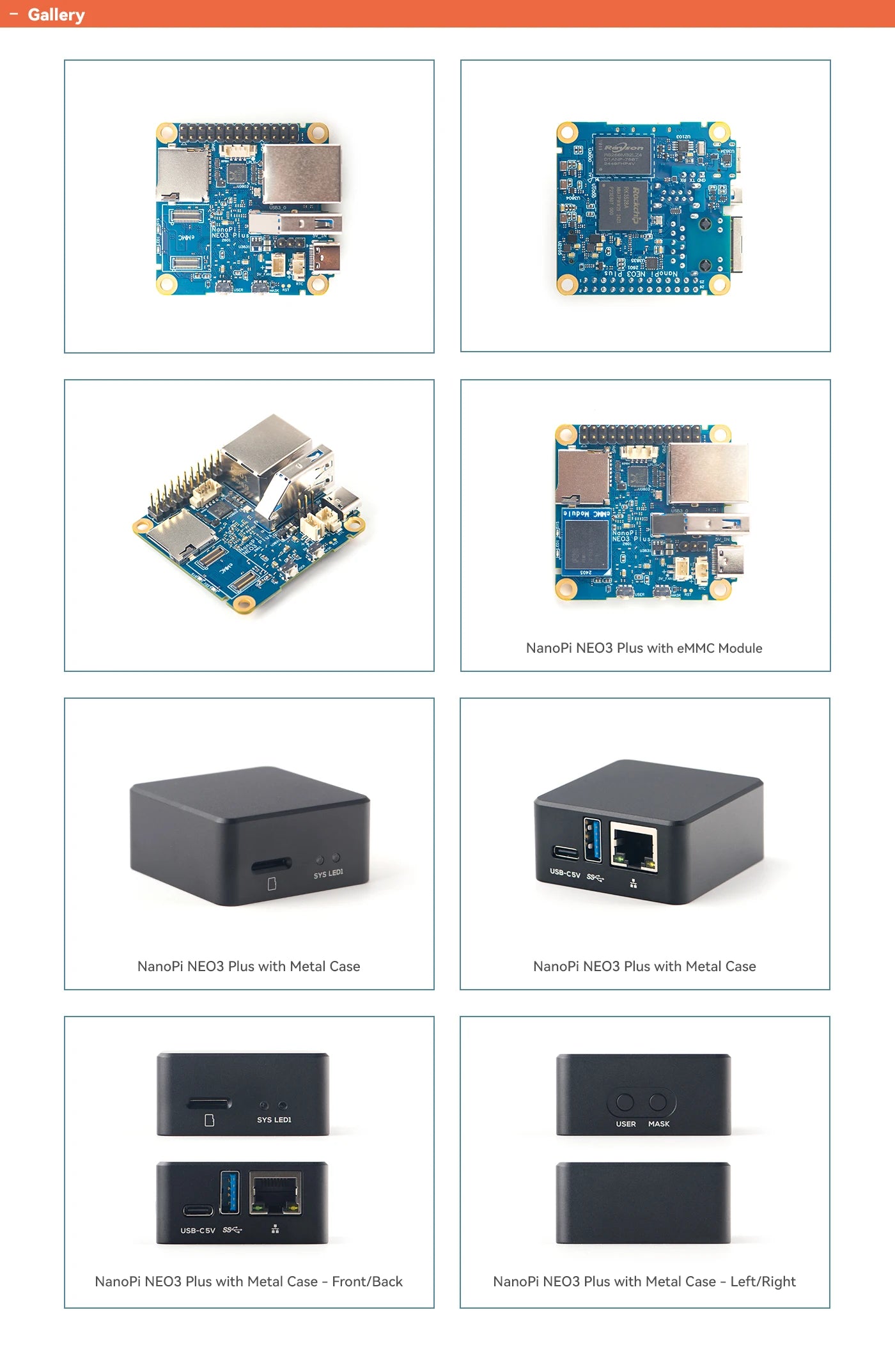 FriendlyElec NanoPi NEO3 Plus SBC with Rockchip RK3328 Cortex-A53 Processor, Mini ARM Computer with Gigabit LAN