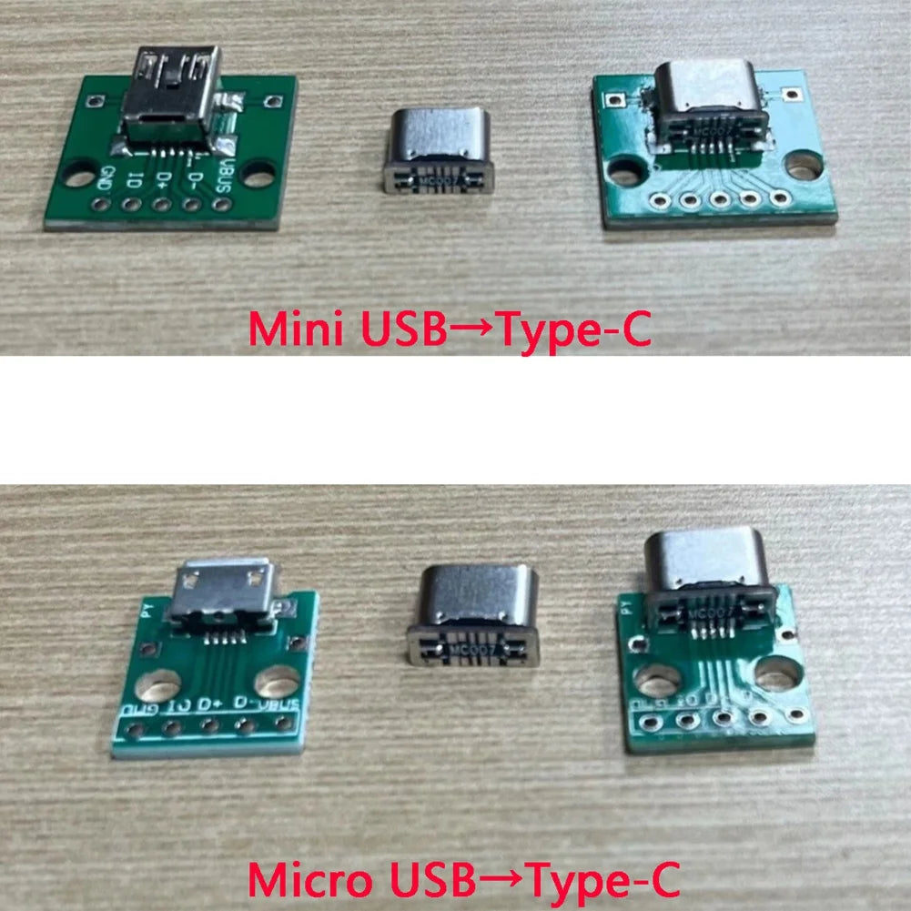 ABZZ-Type-C Female Connector Type C Female Jack 5PIN SMD SMT Type-C Socket Charging Port