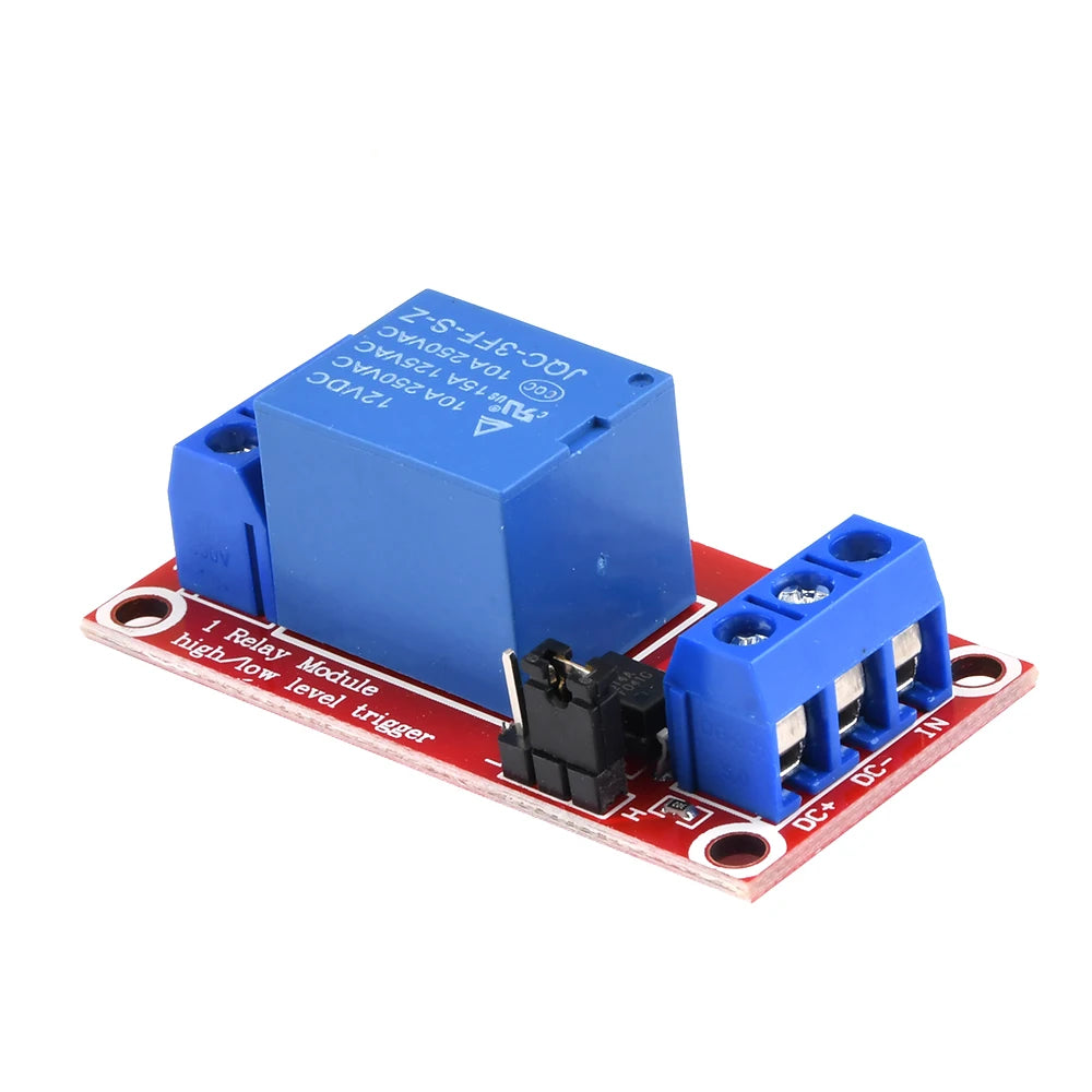 12V 1-channel relay module, using bidirectional optocoupler isolation, with strong driving capability and stable performance