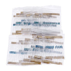 2600pcs 130Value 1/4W 0.25W 1% Metal Film Resistors Assorted Kit Resistors Assortment Kits Sample Pack With PE bags Each 20pcs
