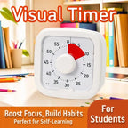 Timer Alarm Clock Visual Countdown Timer Kids Self Discipline Gadget Special Time Manager for Student Time Planning Reminder