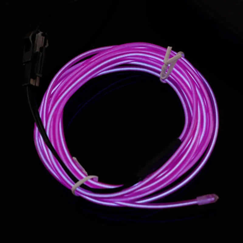 1M/2M/3M/4M/5M Flexible Neon Light EL Wire Led Neon Dance Party Atmosphere Decor Lamp RopeTube Waterproof Multicolor Led Strip