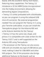 Teensy 3.2 Development Board MK20DX256 Cortex-M4 MCU Mini USB Interface ARM Microcontroller Core Board For Audio