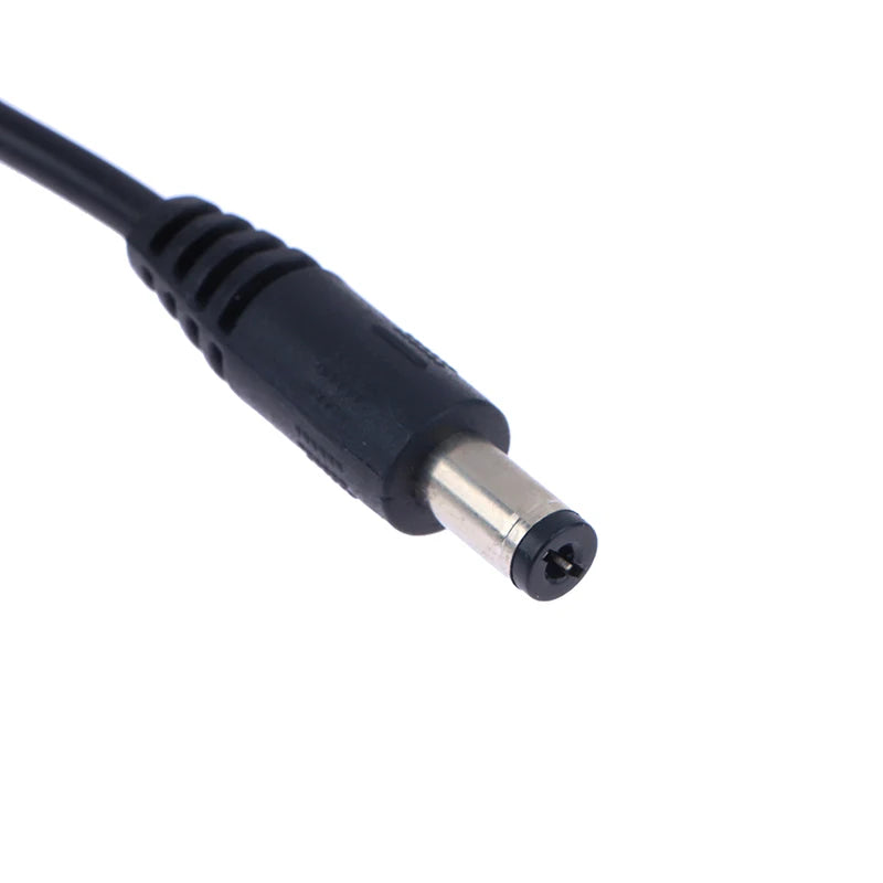 Durable DC Power Plug 5.5 X 2.1mm Male To 5.5 X 2.1mm Male CCTV Adapter Connector Cable 12V 10A Power Extension Cords 0.5m