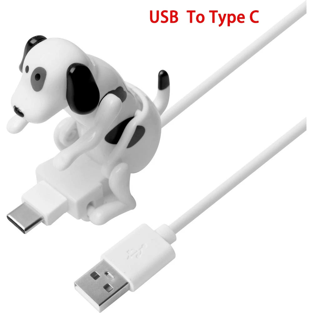 Cute Funny Dog Humping Phone Charging Cable Smartphone To Micro USB Type-C Data For Android Type-C Mobile Phone Charging