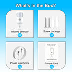2/4/6/8 PCS Tuya Smart WiFi Infrared Alarm Detector 4 Alarm Modes Infrared Motion Human Body Infrared Detector Work With Alexa Google Home Security