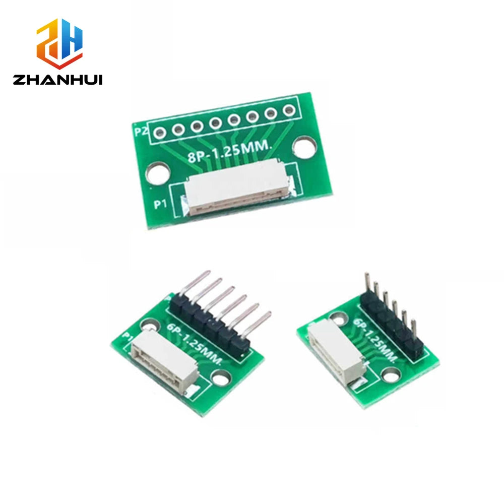 5/2/1PCS GH 1.25mm SMD to DIP2.54 Adapter Board 4P 6P 8P 10P 12P Test Conversion Board