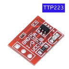 TZT TTP223 12V 1-Channel Touch Relay Module Capacitive Touch Key Switch Sensor Self-Locking/No-Locking HTTM Touch Button