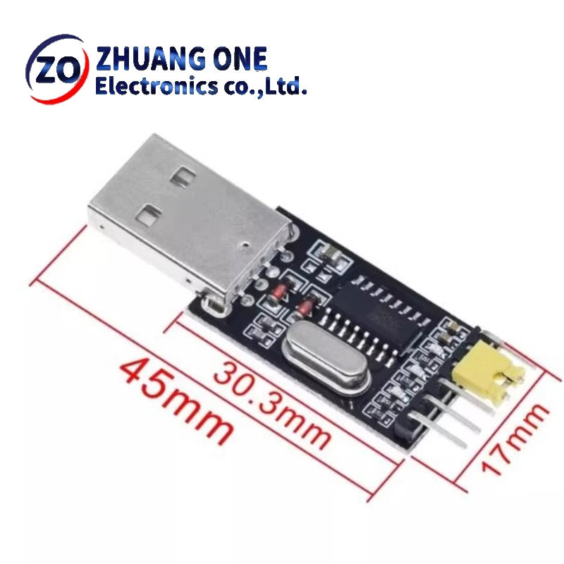 CH340 USB to TTL converter UART module CH340G upgrade download a small wire brush plate STC microcontroller board USB to serial