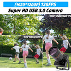 USB3.0 Global Shutter Camera 2.3MP 120FPS Industrial Metal Box With Varifocal Lens Plug And Play For Meeting Document Scanning