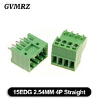 5Set/lot 15EDG 2.54mm PCB Seal Screw Terminal Block 2 ~ 12 Pin KF15EDG 2.54 Male Plug + Female Socket Pin Header Wire Connector