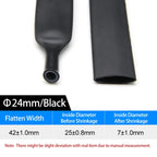 4:1 Double Wall Adhesive Heat Shrink Tubing Black Polyolefin Glue Lined Tube 4-52mm Waterproof Wire Cable Protective Sleeve