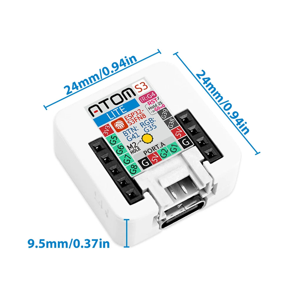 M5Stack Official ATOMS3 Lite ESP32-S3FN8 Dev Kit