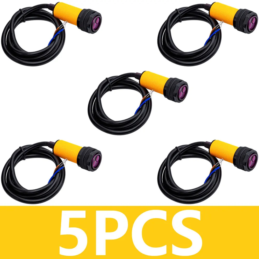 1~10PCS Smart Car Robot E18 D80NK Infrared Obstacle Avoidance Photoelectric Sensor Proximity Switch Detection Range Adjustable