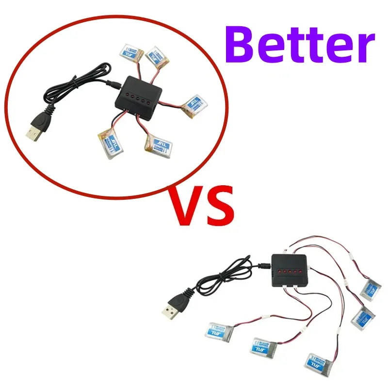 Eachine E010 PH2.0 Plug USB Balance Lipo Charger for 3.7V 150mAh Battery Charging Unit for E011 JJRC E013 H36 RC Drone Vehicle