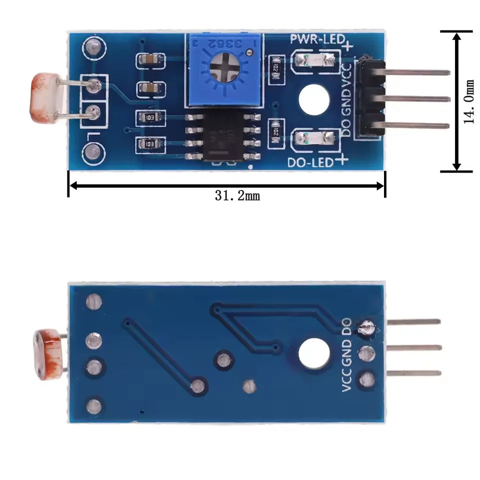 1/3/5/10PCS LDR Photoresistor Sensor Module Light Intensity Detection Brightness Light Sensor for Arduino LM393