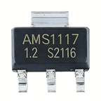 50/100Pcs AMS1117-1.2V 1.5V 1.8V 2.5V 3.3V ADJ SOT-223 SOT-89 AMS1117CD-5.0 TO-252 Adjustable/Fixed Low Dropout Linear Regulator