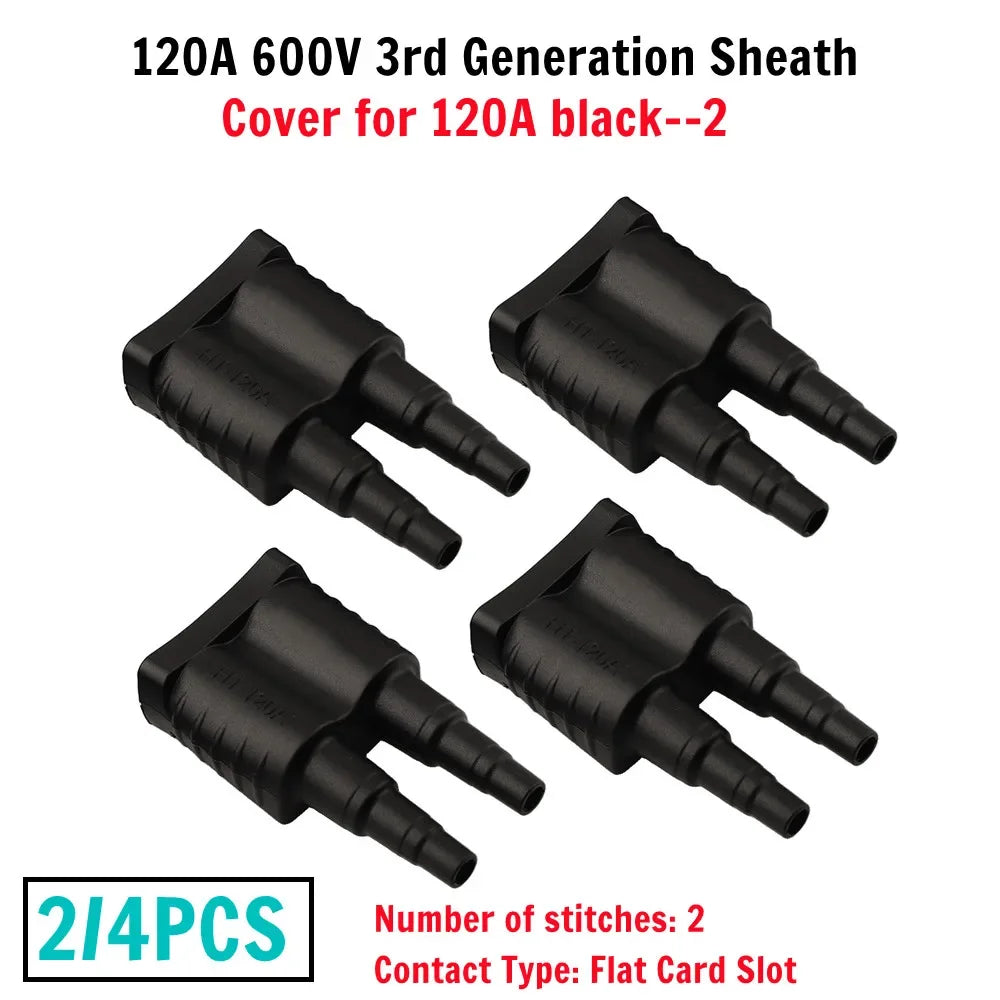 Waterproof 120A For Anderson Plug Connector Dustproof Cable Jacket Black 3rd Generation Sheath Kit Electrical Engineering Parts