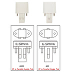 2Pcs 180degreeHorizontal Led G23 GX23 Bulb AC 220V 110V Ballast Bypass 5W 6W 7W Ceiling Fan Replacement Led PL LED Lamp