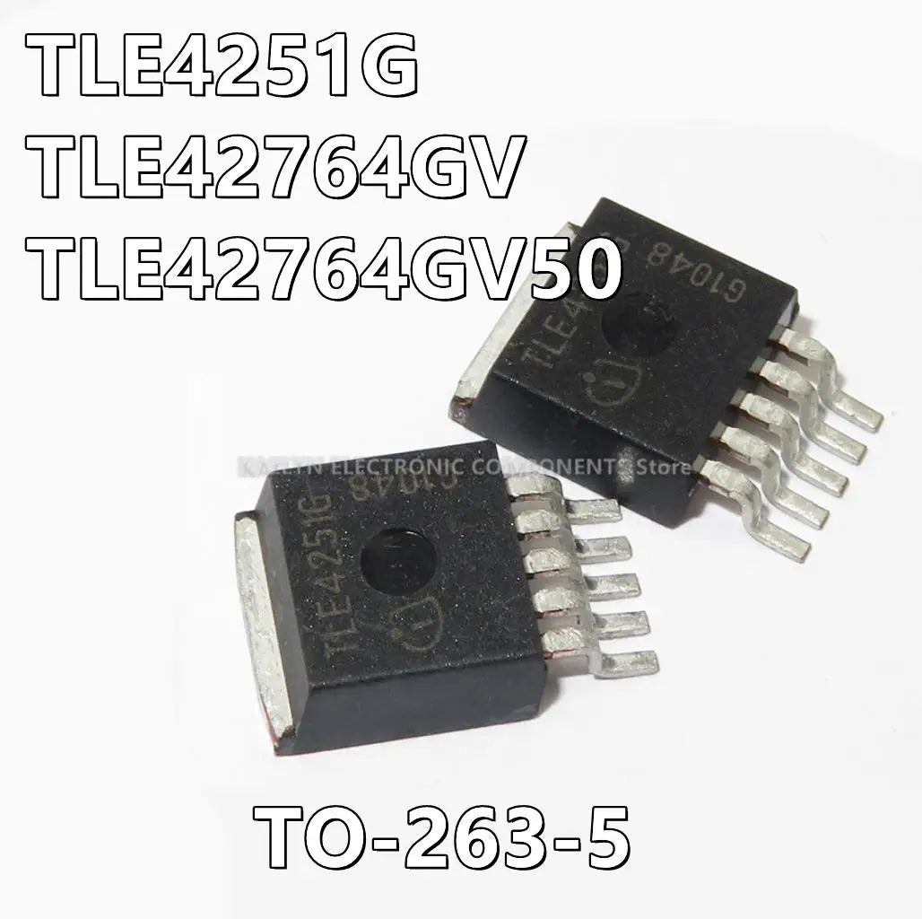 10Pcs/lot TLE4251G TLE4251 TLE42764GV 42764V TLE42764GV50 42764V5 Linear Voltage Regulator IC Positive Fixed 1 Output TO-263-5