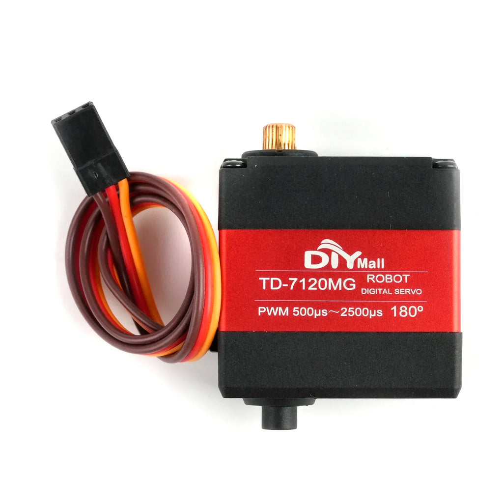 TD-7120MG 20KG Dual-Axis Metal Digital Servo RC 180/270 Angle Controllable Steel Gear Carbon Brush Motor Servos For RC Car Robot