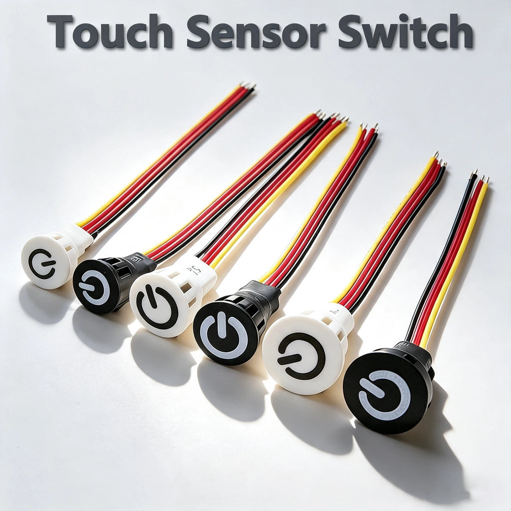 Smart In-Wall Touch Light Switch Dimmer 3.7V-24V DC, LED Compatible, Modern Design for Home/Office, Easy Installation