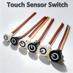 Smart In-Wall Touch Light Switch Dimmer 3.7V-24V DC, LED Compatible, Modern Design for Home/Office, Easy Installation