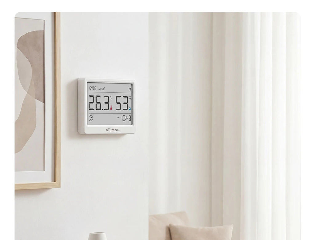 DUKA TH2 E-ink Smart Hygrometer Thermometer Home Indoor Temperature Humidity Meter Sensor Gauge Weather Station Mijia Home APP
