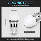 5x T10 LED W5W Car Side Interior Lights 12V Reading Bulb 3030 Chips 194 168 Auto White Red Yellow Parking Marker Dome Lamps