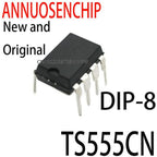 50PCS New and Original  TS555 555 DIP8 TIMER LOW POWER CMOS NEW TS555CN