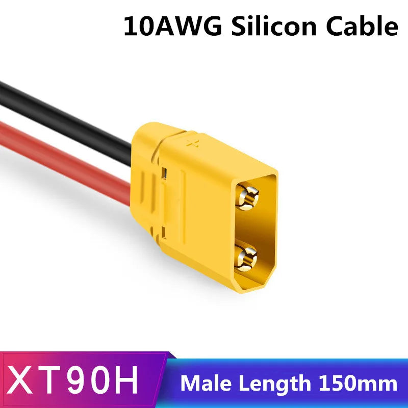 Amass XT60 Cable Connector Male Female XT60H Plug with Sheath Cover 14AWG 12AWG Silicon Wire  XT90 for RC Lipo Battery FPV Drone