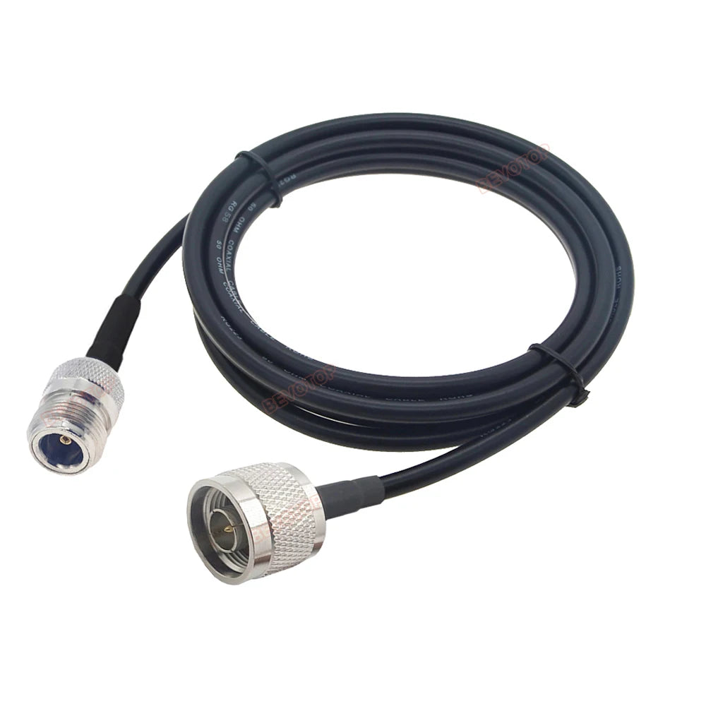 N Type Cable RG58 N Male to N Female Connector Extension Cable Low Loss RG-58 N Cable Male to Female Jumper Pigtail 15cm~30m