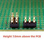 5 Pcs SMD Spring Loaded Pin Pogo Connector 2 3 4 5 6 7 8 10 Position Battery Contact 7.0mm Height 2.54 Grid Pad Modular Header