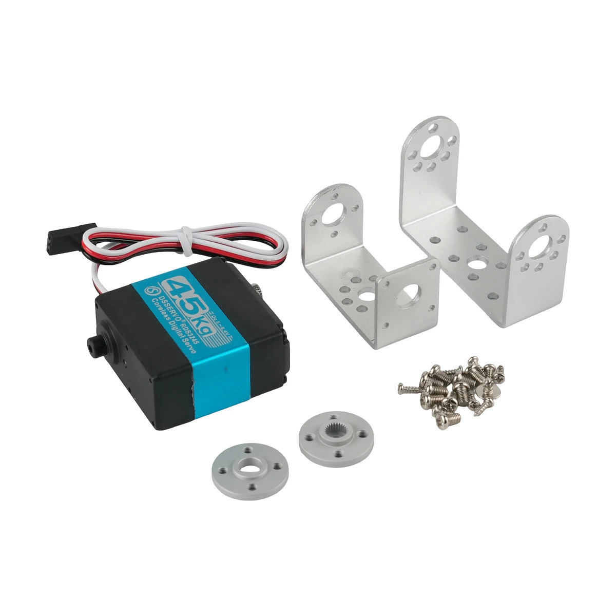 45KG RDS3245 Digital Servo Metal Gear High Torque Coreless Dual Axis Motor Aluminum Case For RC Crawler Car Truck Robot DIY Part