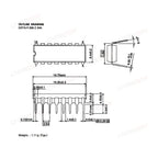 10Pcs ULN2003AN DIP-16 Darlington Transistor Bipolar Junction BJT Triode Triacs Tube Fets DIP DIY 500mA 50V ULN2003 ULN2003A