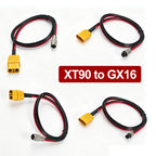 XT90 to GX16 Model Aircraft Connector GX16 2/3 Pin Male To Female Electric Vehicle Power Cord XT90 Battery Charging Output Cable