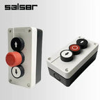 Reset Momentary Waterproof 3 Position Spring Return Push Button Switch Control Station Box Up Down Arrow Stop