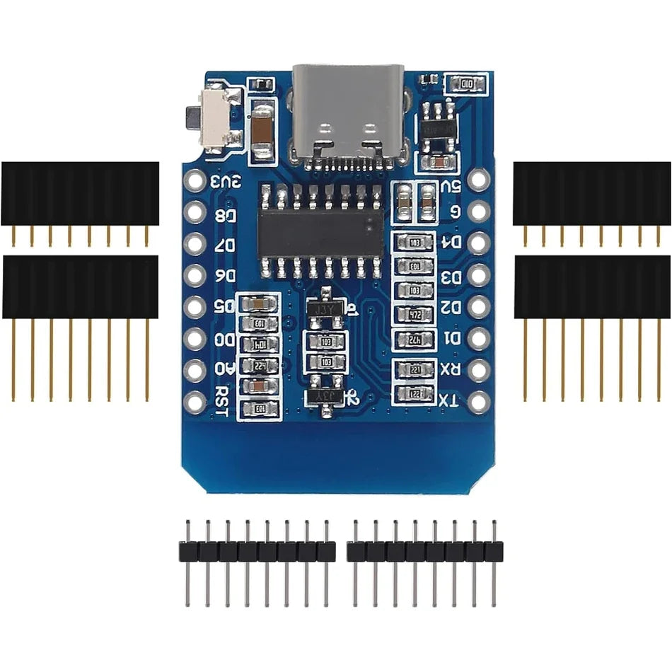 Original D1 Mini ESP8266 NodeMcu Board Type-C USB with ESP-12F 4MB Flash for Arduino IDE & IoT Project