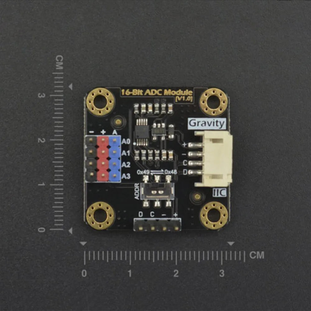 DFRobot Gravity I2C ADS1115 16-Bit ADC Analog to Digital Conversion Module 3.3~5V Supports Cascade for Arduino Raspberry Pi