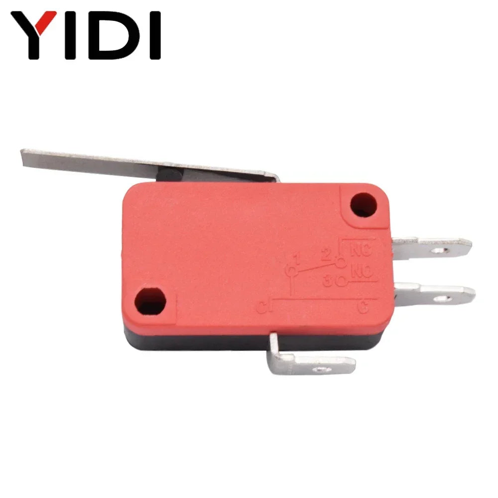 5/10pcs Micro SPDT On Off Momentary Switch Travel Limit Switch 1NO1NC Roller Lever V-15 V-151 V-152 V-153 V-154 V-155 V-156-1C25
