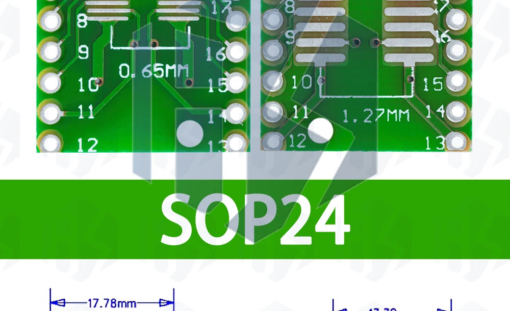 10PCS PCB Board Kit SMD Turn To DIP Adapter Converter Plate SOP MSOP SSOP TSSOP SOT23 8 10 14 16 20 28 SMT To DIP