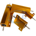 1PCS RX24 50W 100W Aluminum Power Metal Shell Case Wirewound Resistor 0.01R ~ 100K 1 2 3 4 5 6 7 8 9 10 12 20 30 47 50 60 100ohm