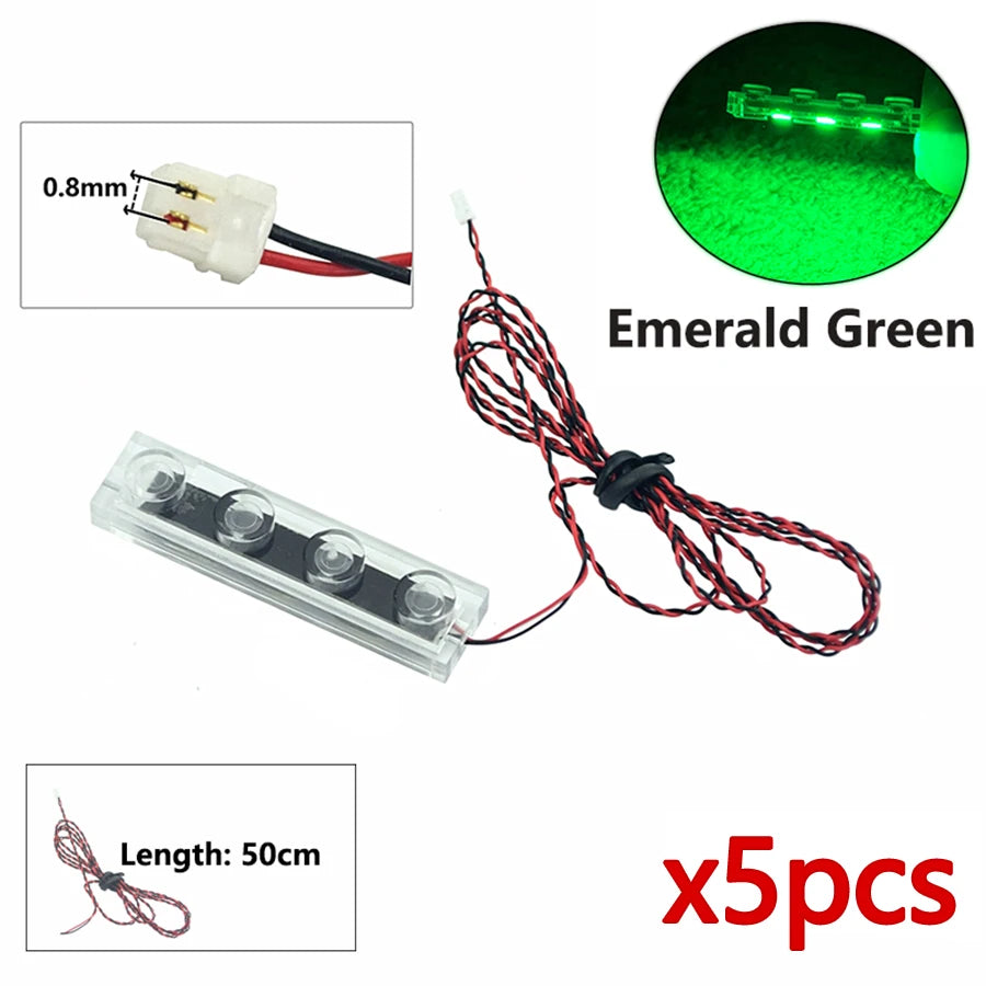 DIY 0.8mm Pin 1x1 1x2 1x4 Length 50cm SMD LED 2835  Remote Control Building Block Flash Lamp City Street Light Bricks